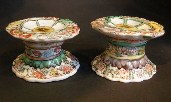 Pair of salts &quot;Famille verte&quot; porcelain - Kangxi period | MasterArt